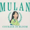 T-shirt met Mulan-print in collegestijl voor peuters