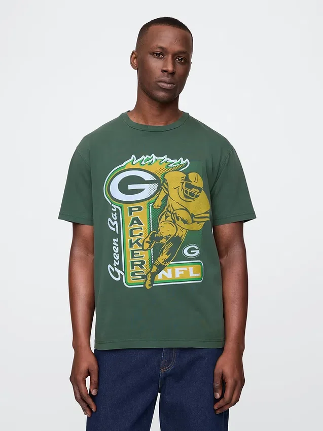 T-shirt met opdruk voor volwassenen: NFL Green Bay Packers