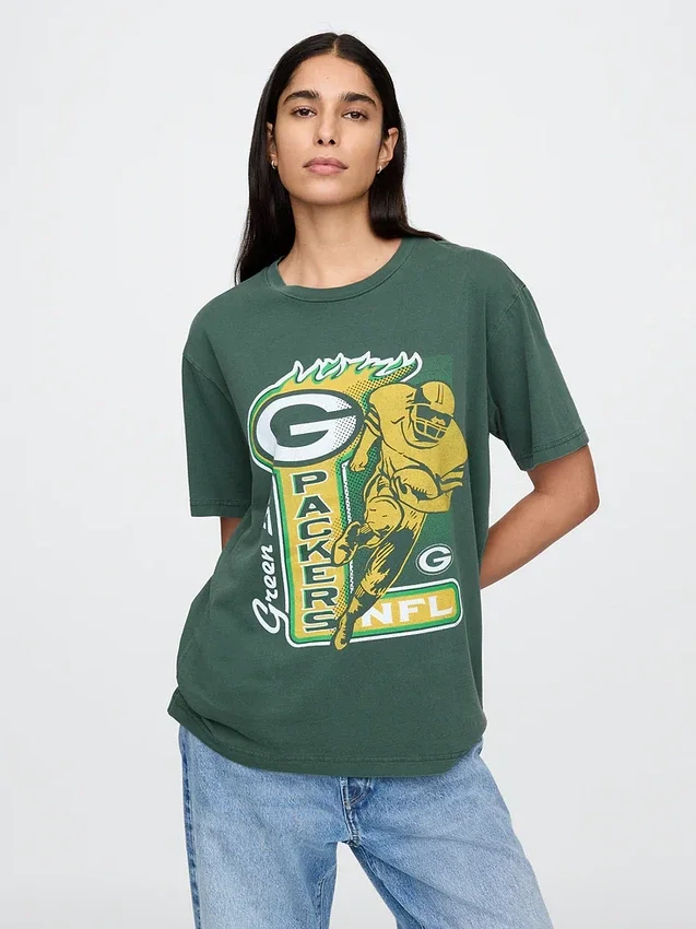 T-shirt met opdruk voor volwassenen: NFL Green Bay Packers