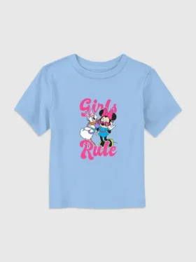 T-shirt met print ‘Meisjes Rule’ van Mickey en vrienden voor peuters
