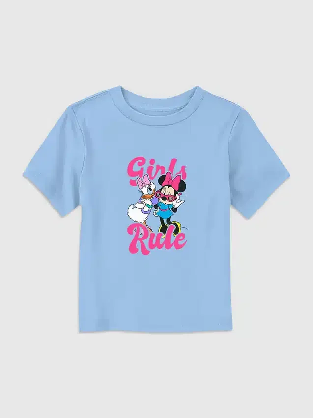 T-shirt met print ‘Meisjes Rule’ van Mickey en vrienden voor peuters