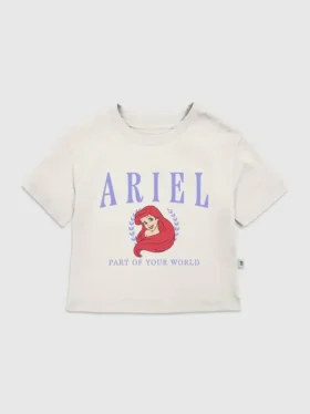 T-shirt met print voor peuters: Ariel Collegiate
