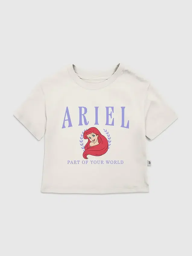 T-shirt met print voor peuters: Ariel Collegiate