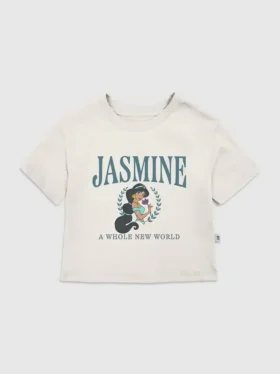 T-shirt met print voor peuters: Jasmine Collegiate