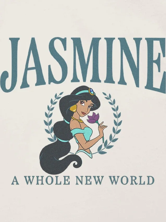 T-shirt met print voor peuters: Jasmine Collegiate