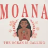 T-shirt met print voor peuters: Moana in collegestijl
