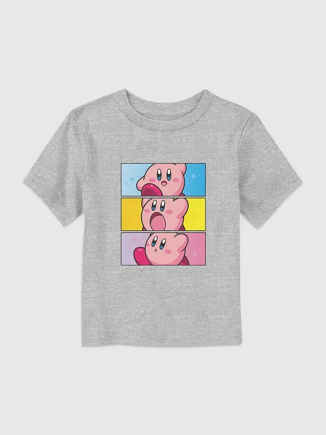 T-shirt met print voor peuters: Nintendo Kirby-panelen