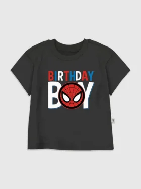 T-shirt met print voor peuters: Spider-Man Birthday Boy