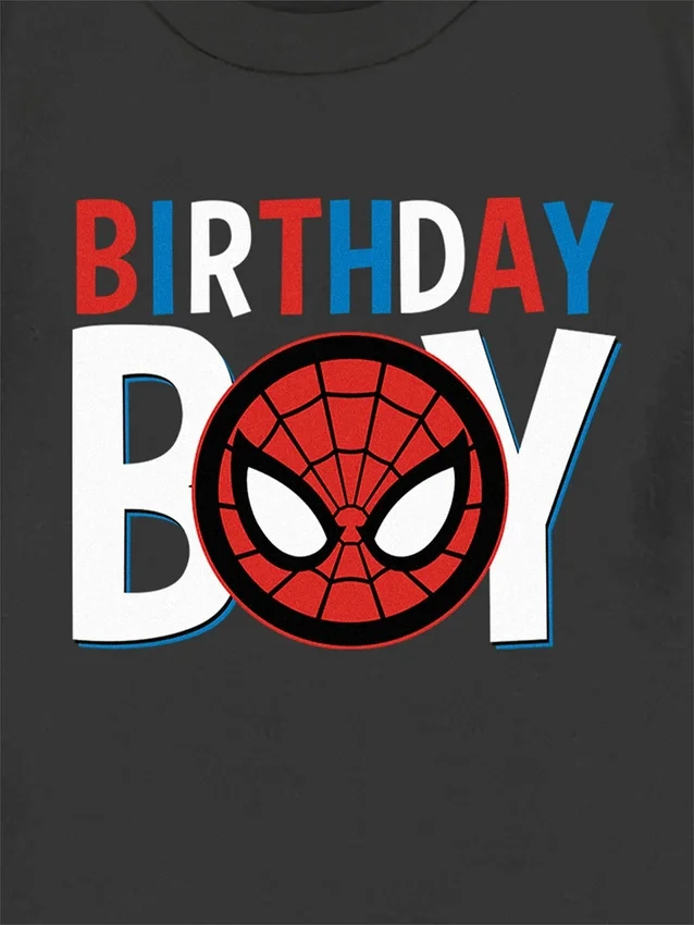 T-shirt met print voor peuters: Spider-Man Birthday Boy