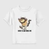 T-shirt met print ‘Where the Wild Things Are’ voor peuters