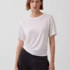 T-shirt met relaxte pasvorm van linnenmix
