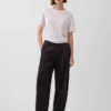 T-shirt met relaxte pasvorm van linnenmix