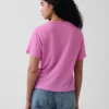 T-shirt met relaxte pasvorm van linnenmix