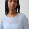 T-shirt met relaxte pasvorm van linnenmix