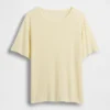 T-shirt met relaxte pasvorm van linnenmix