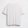 T-shirt met relaxte pasvorm van linnenmix