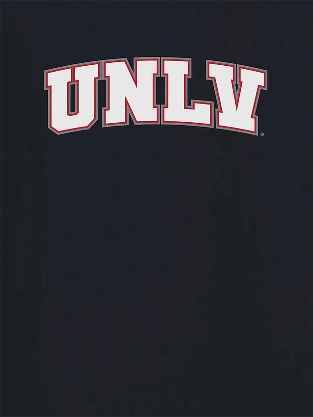 T-shirt met secundaire afbeelding van het Arch Logo van de University of Nevada Las Vegas
