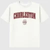 T-shirt met secundaire afbeelding van het Arch Logo van het College of Charleston