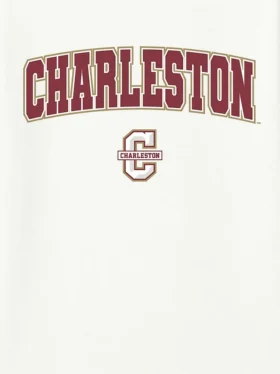 T-shirt met secundaire afbeelding van het Arch Logo van het College of Charleston