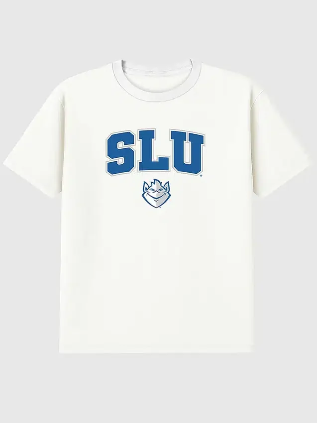 T-shirt met secundaire afbeelding van het Saint Louis University Arch Logo