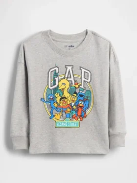 T-shirt met Sesamstraat-afbeelding en logo voor Baby & Peuter