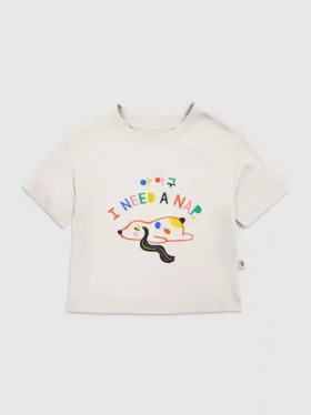 T-shirt met ‘Sleepy Puppy’-afbeelding voor peuters
