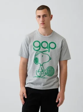 T-shirt met Snoopy-logo en relaxte print