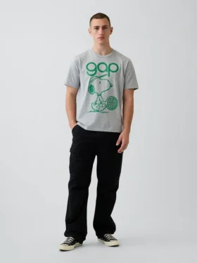 T-shirt met Snoopy-logo en relaxte print