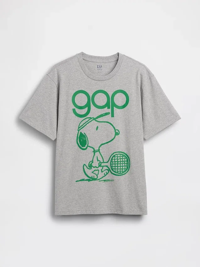 T-shirt met Snoopy-logo en relaxte print