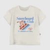 T-shirt met Snowboard Club-afbeelding voor peuters