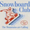 T-shirt met Snowboard Club-afbeelding voor peuters