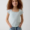 T-shirt met vierkante hals voor kinderen