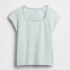 T-shirt met vierkante hals voor kinderen