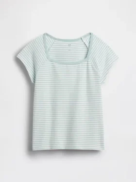 T-shirt met vierkante hals voor kinderen