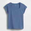 T-shirt met vierkante hals voor kinderen