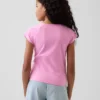 T-shirt met vierkante hals voor kinderen
