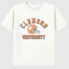 T-shirt met vintage voetbalafbeelding van Clemson University