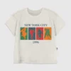 T-shirt met vintage wintersport-afbeelding voor peuters