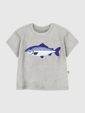 T-shirt met visprint voor peuters