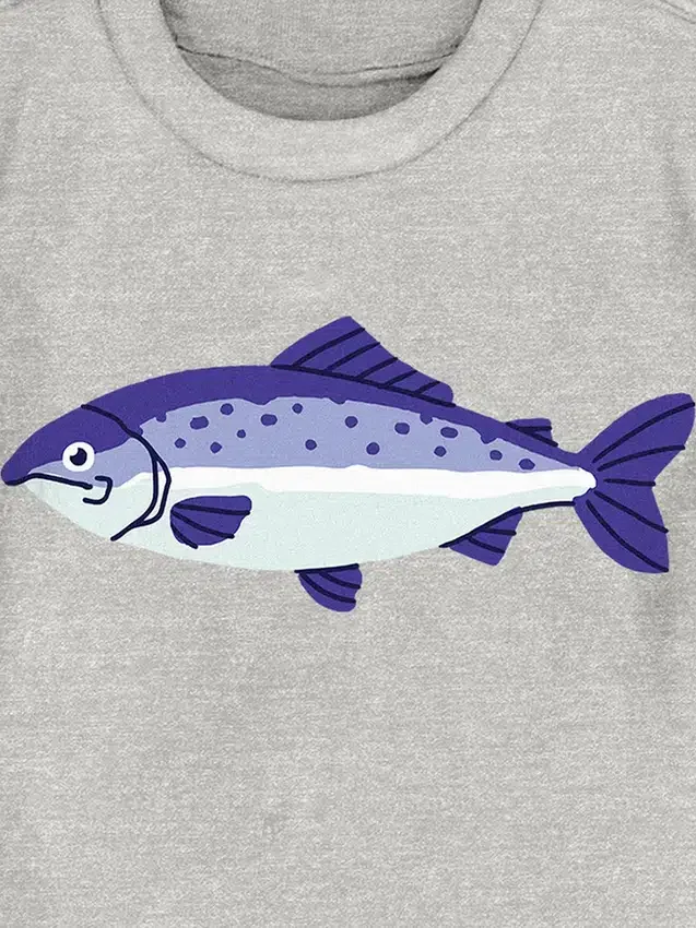 T-shirt met visprint voor peuters