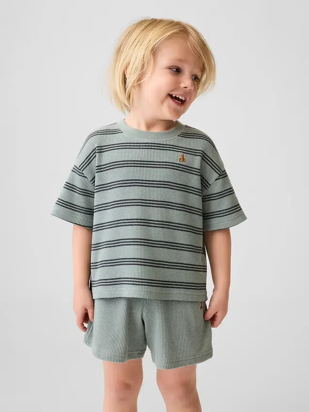 T-shirt met wafelstructuur voor Baby & Peuter