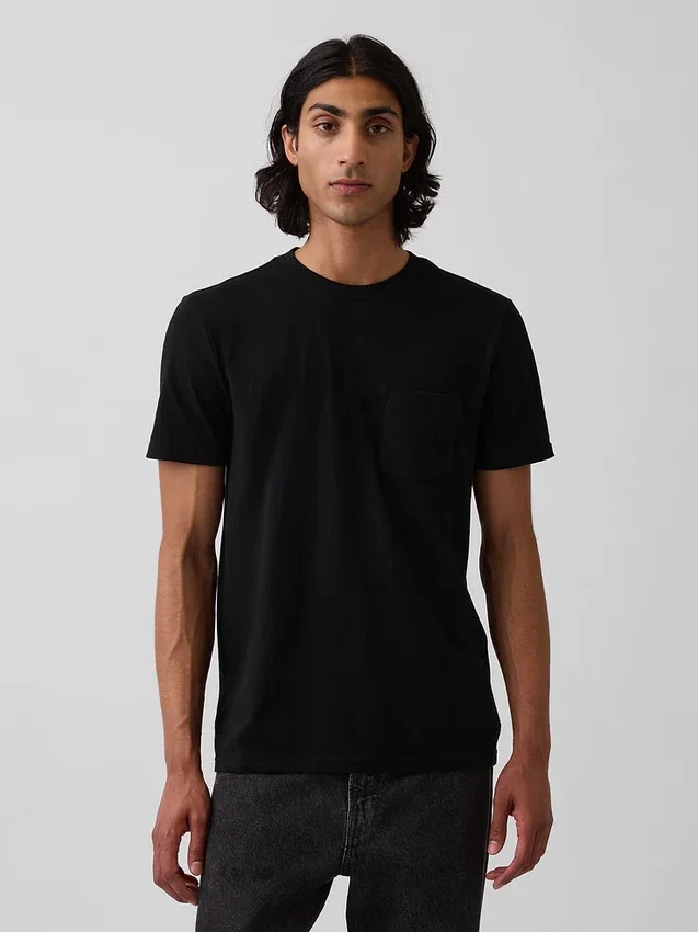 T-shirt met zak van biologisch katoen voor volwassenen