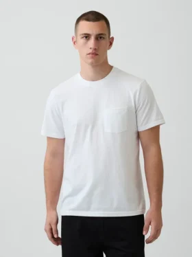 T-shirt met zak van biologisch katoen voor volwassenen