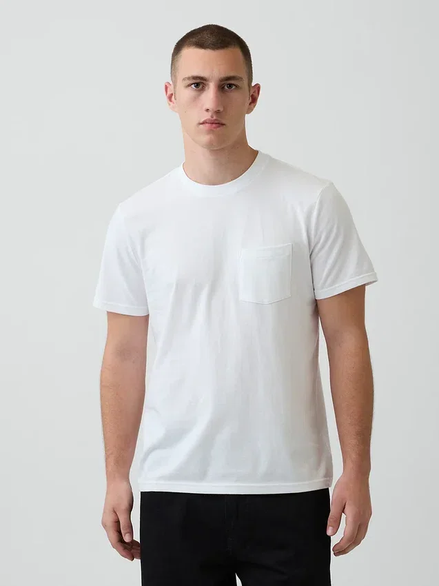 T-shirt met zak van biologisch katoen voor volwassenen