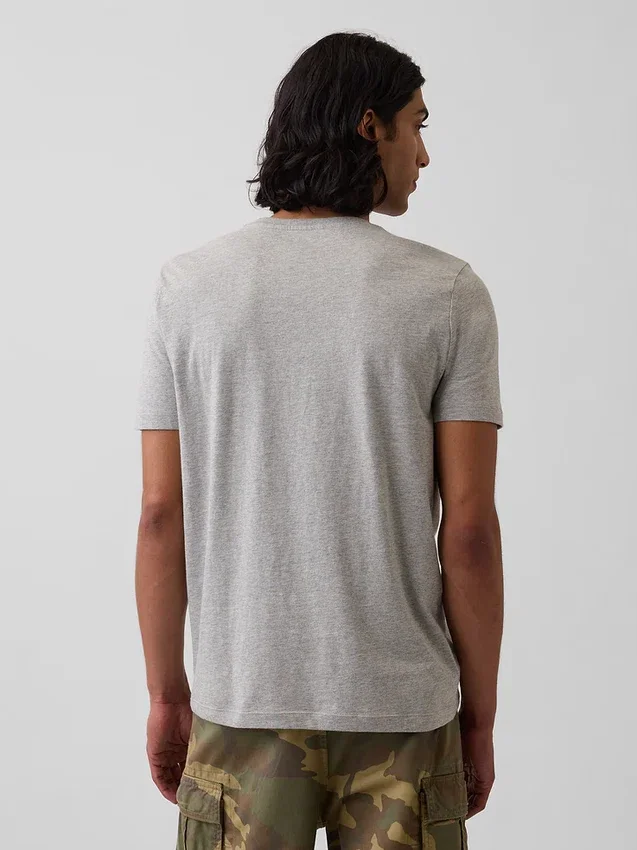 T-shirt met zak van biologisch katoen voor volwassenen