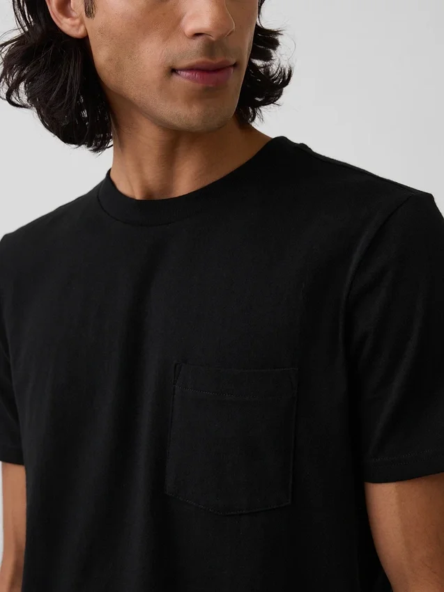 T-shirt met zak van biologisch katoen voor volwassenen