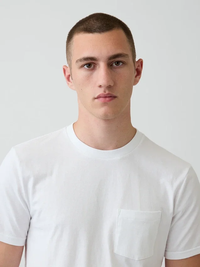 T-shirt met zak van biologisch katoen voor volwassenen