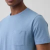 T-shirt met zak van biologisch katoen voor volwassenen