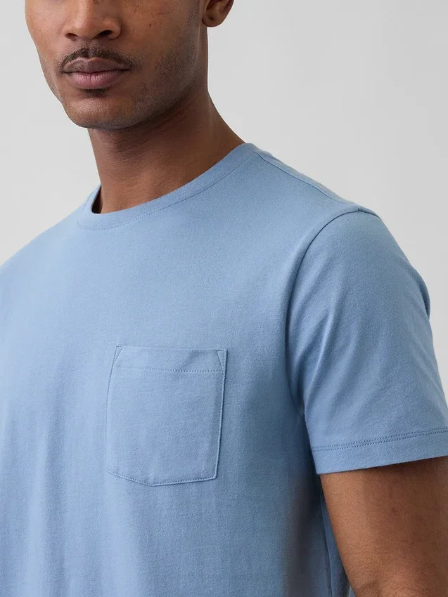 T-shirt met zak van biologisch katoen voor volwassenen