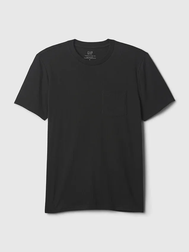 T-shirt met zak van biologisch katoen voor volwassenen
